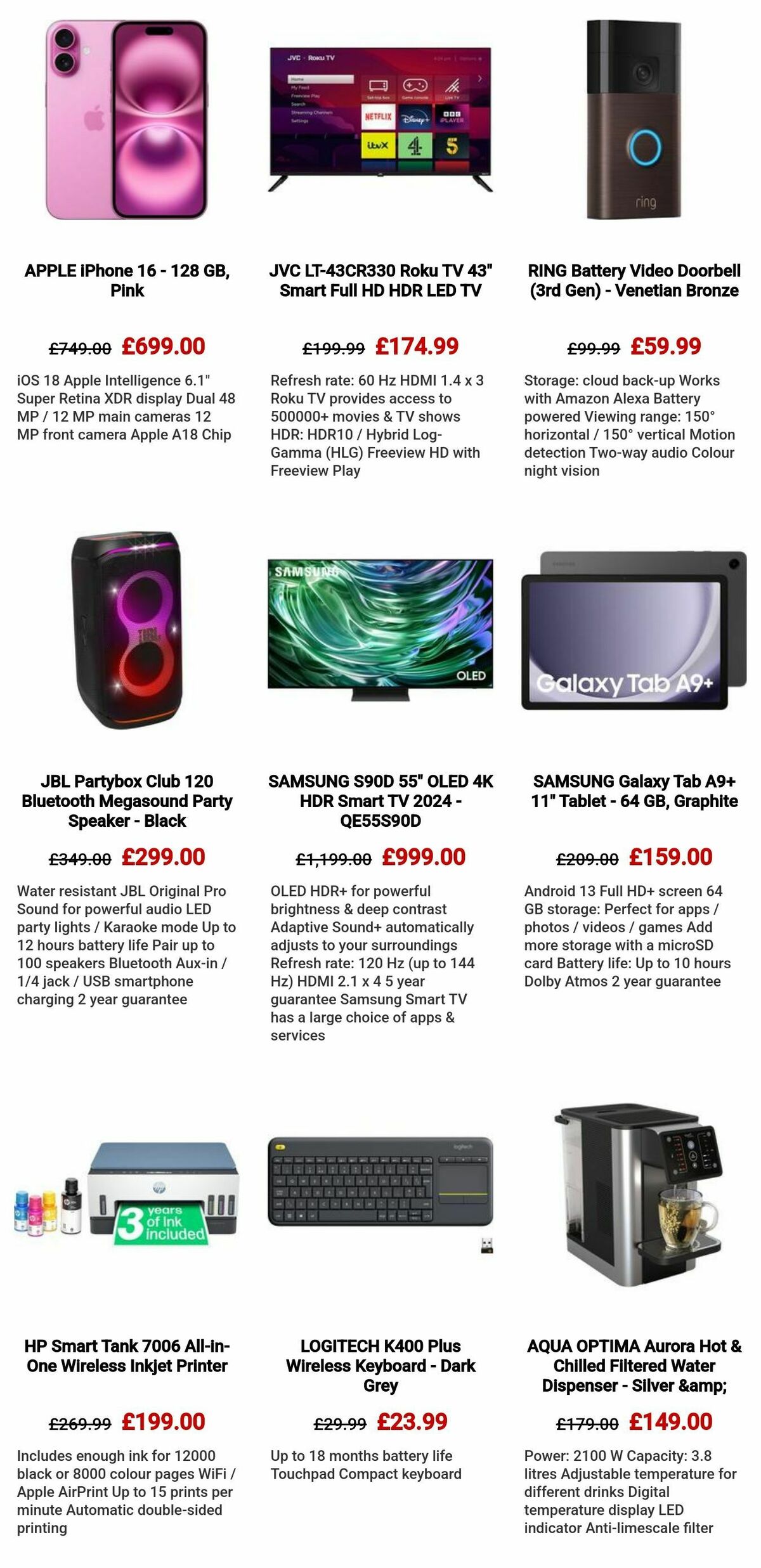 Currys Offers from 29 May