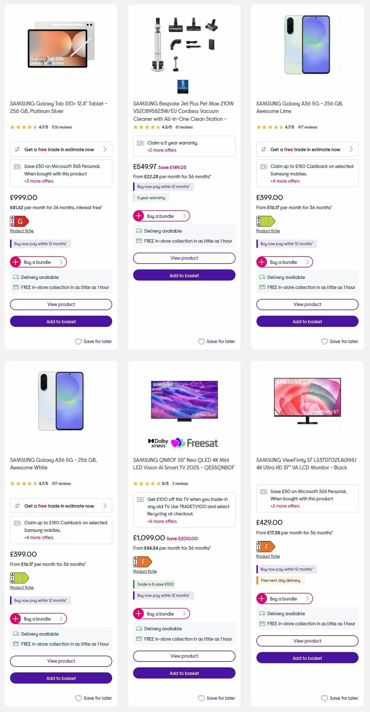 Currys Offers from 18 September