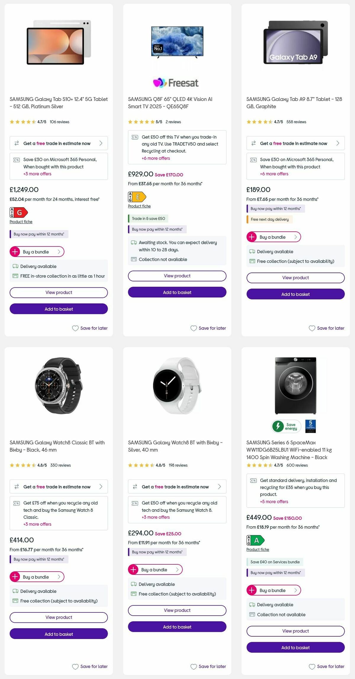 Currys Offers from 18 September