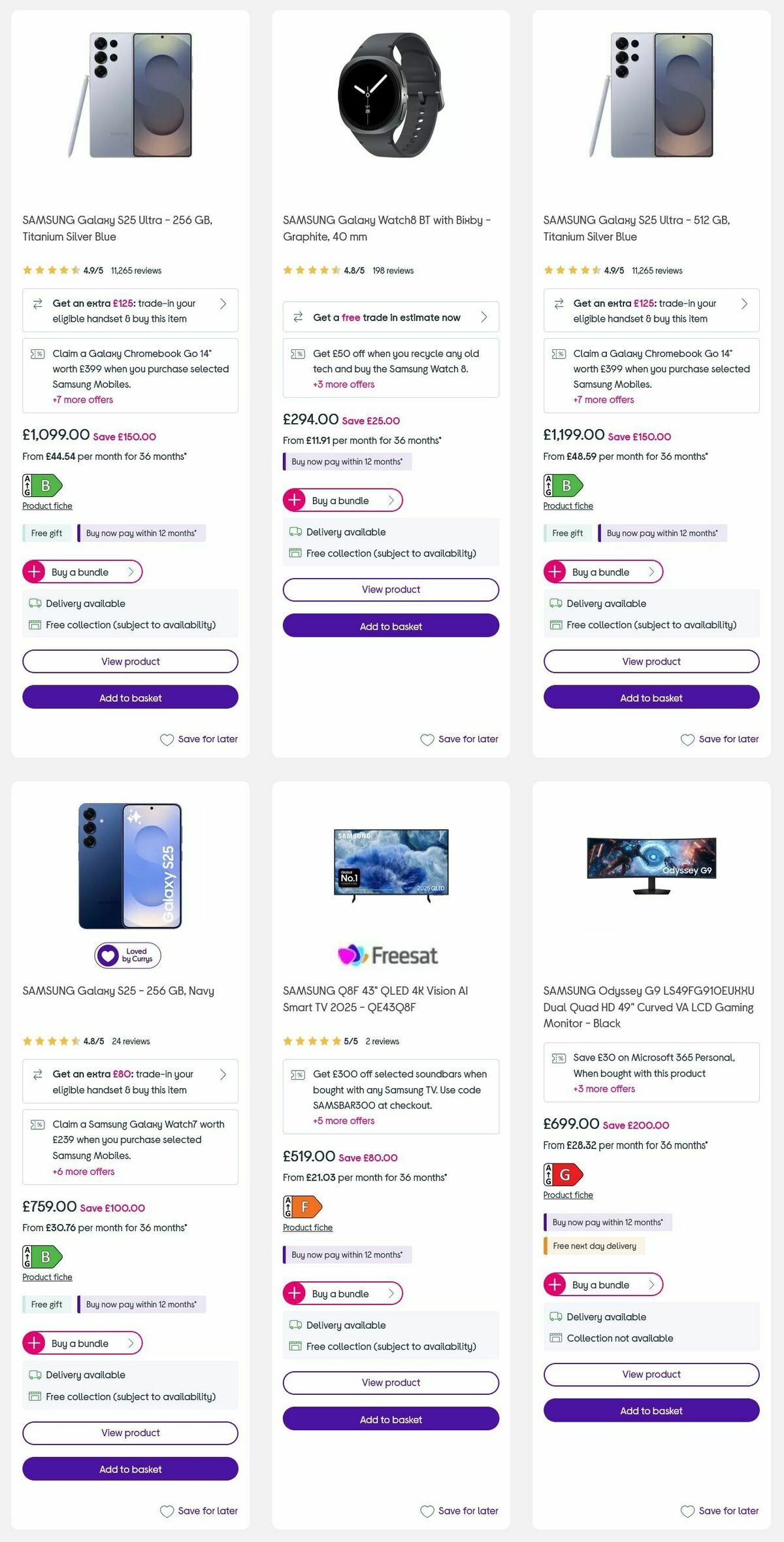 Currys Offers from 18 September