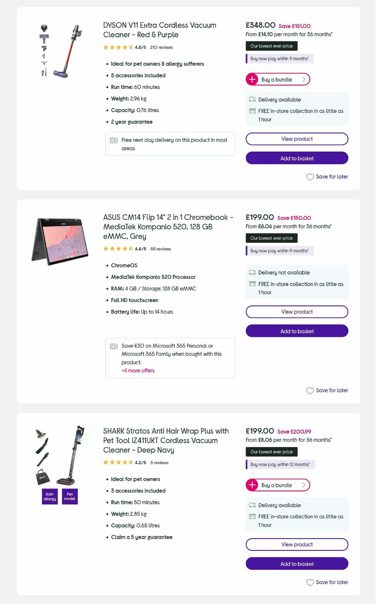 Currys Offers from 24 November