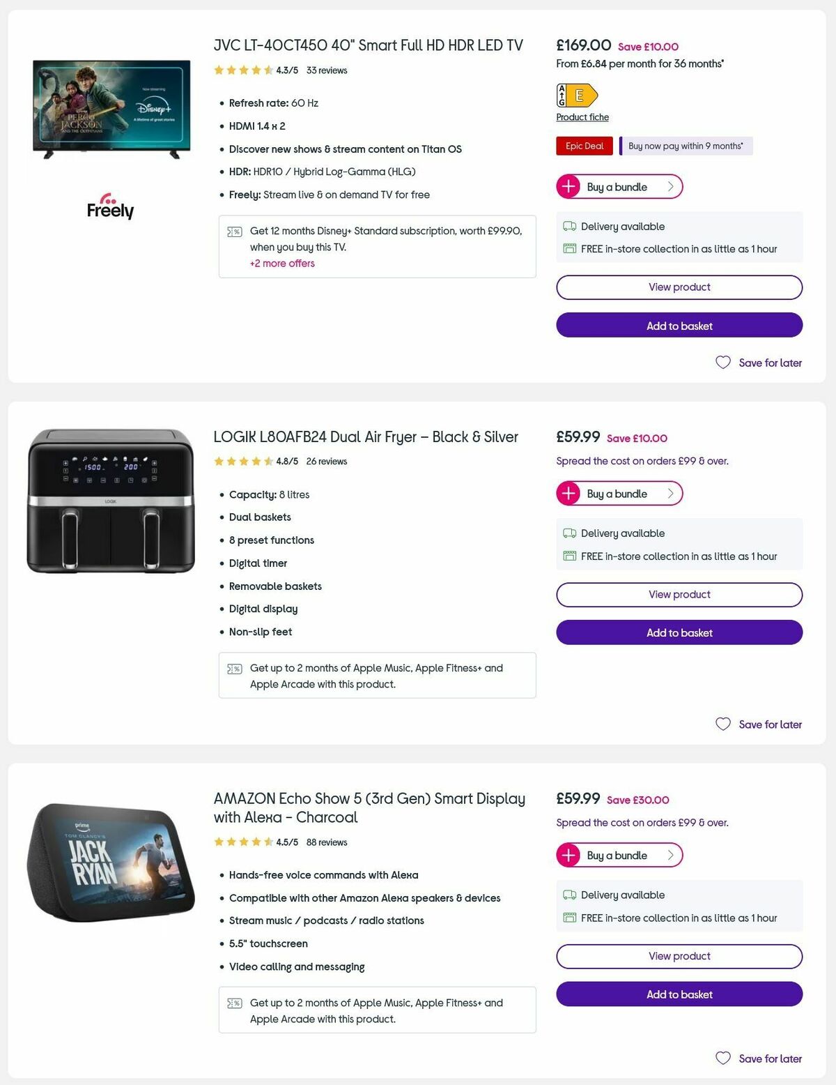 Currys Valentine's Day Offers from 3 February