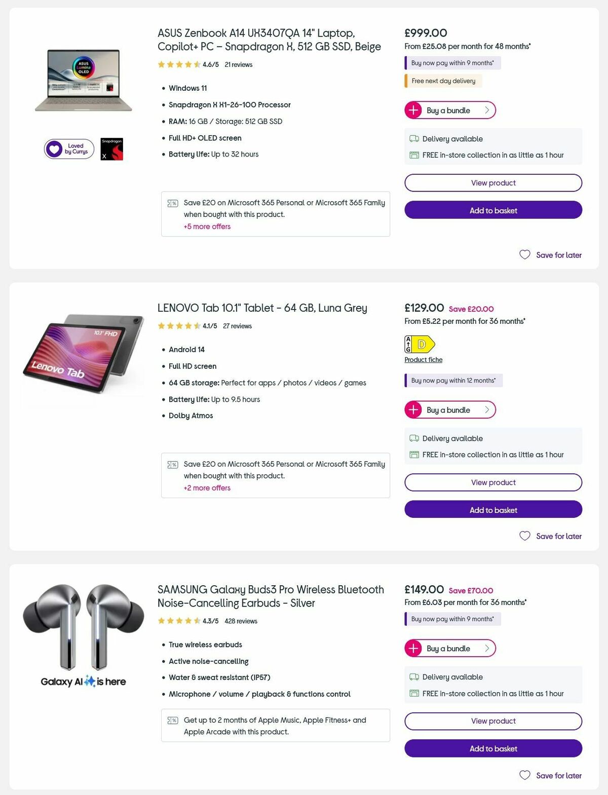 Currys Valentine's Day Offers from 3 February