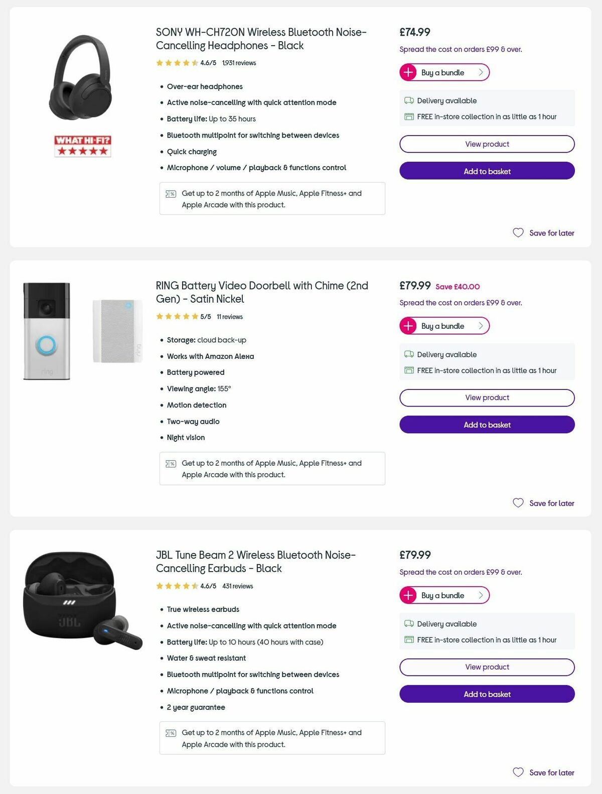 Currys Valentine's Day Offers from 3 February