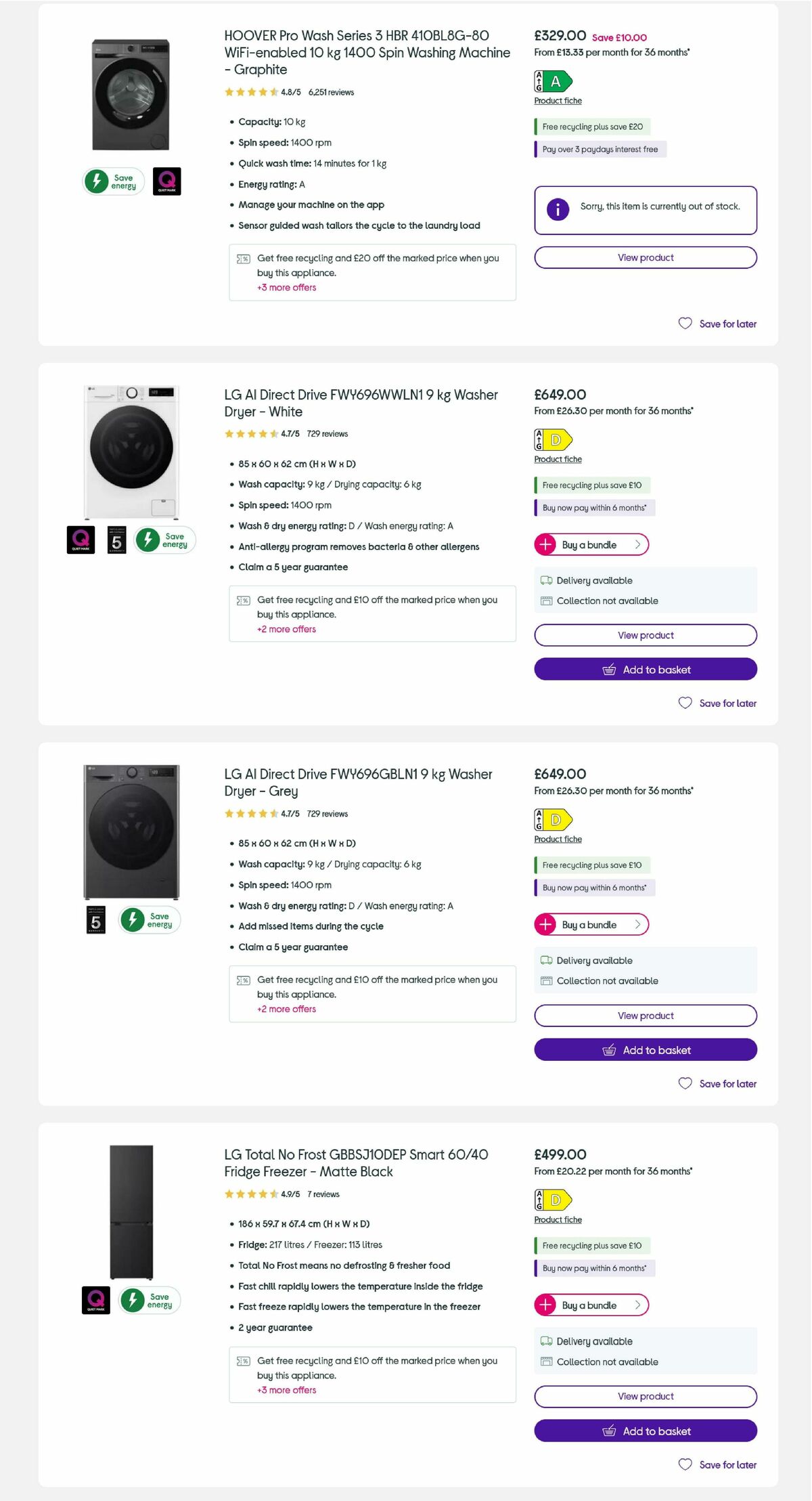 Currys Offers from 15 February