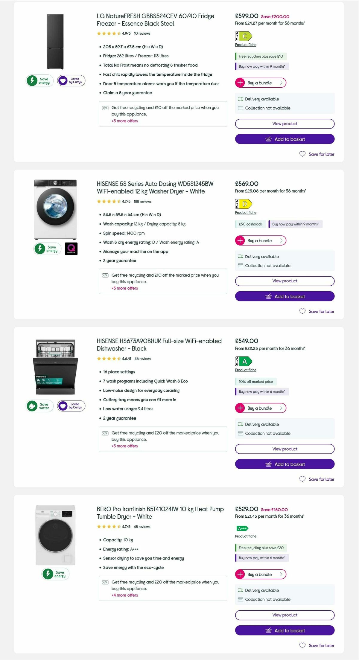 Currys Offers from 15 February