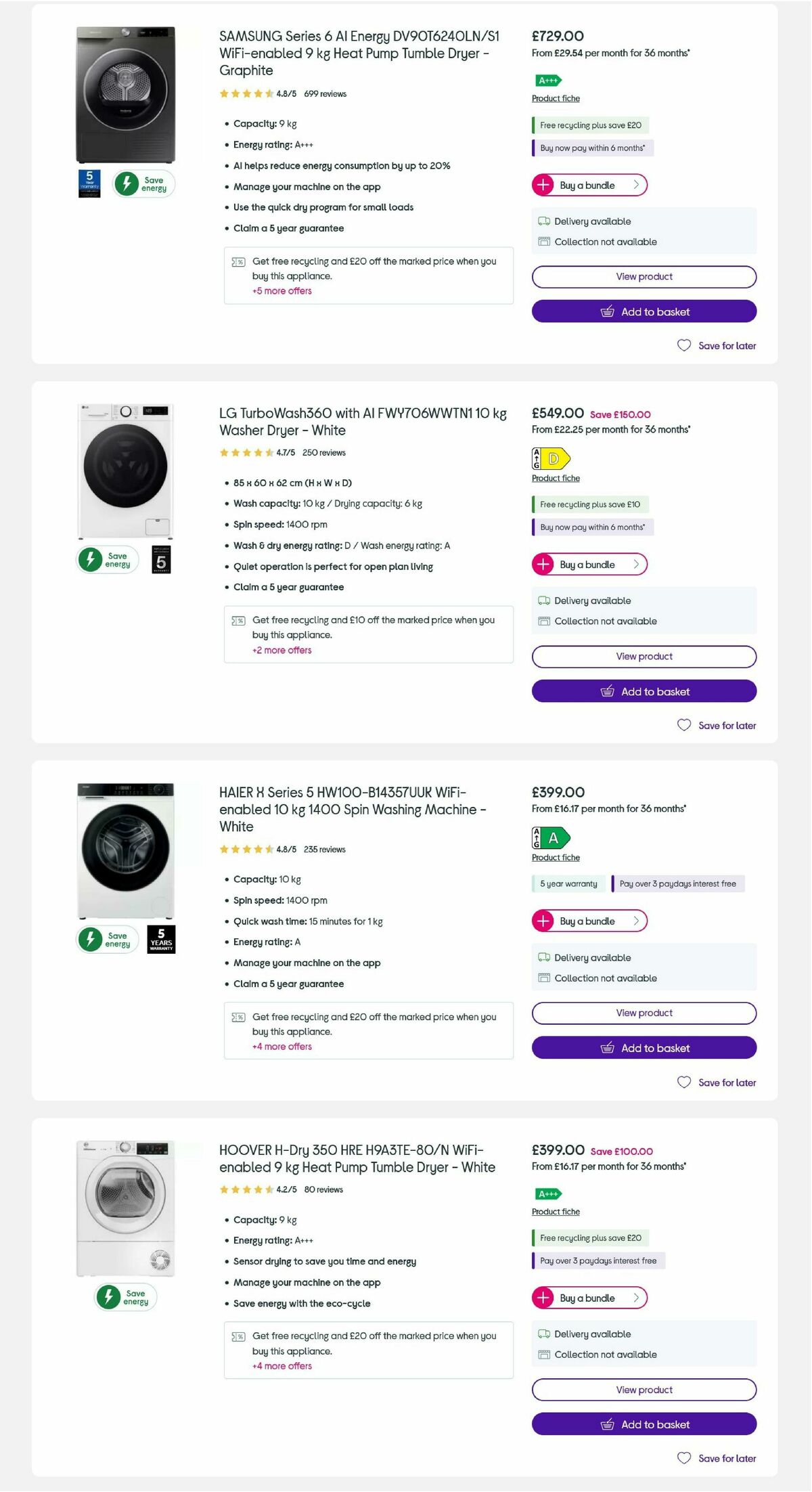 Currys Offers from 15 February