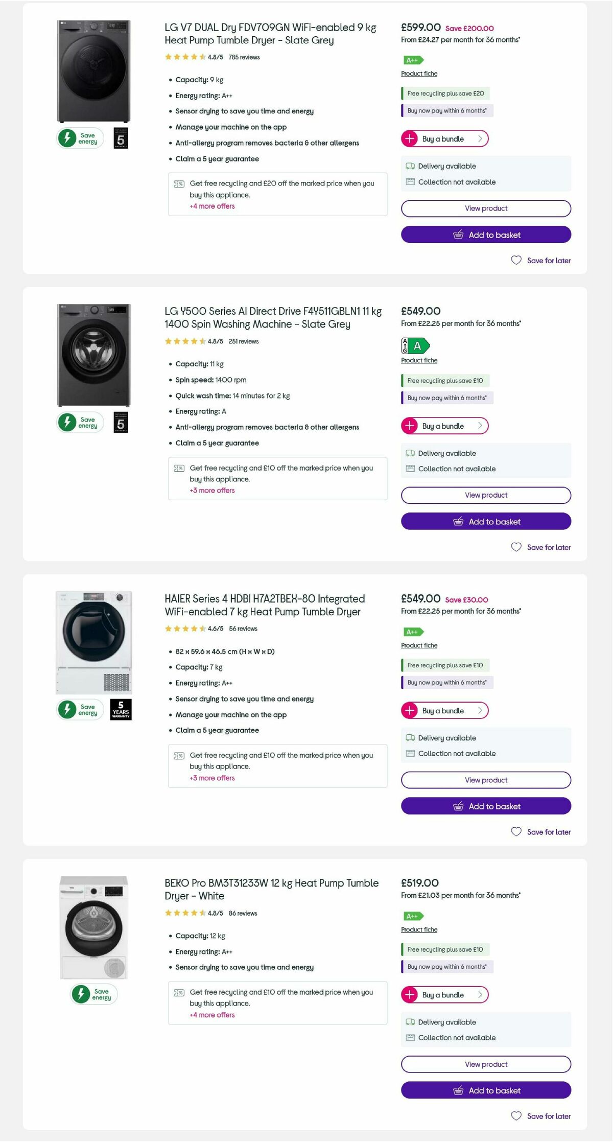 Currys Offers from 15 February