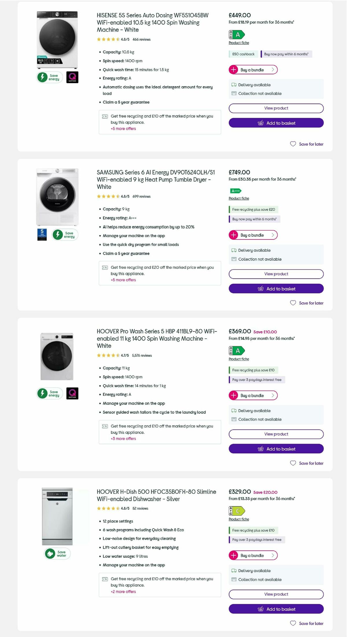 Currys Offers from 15 February