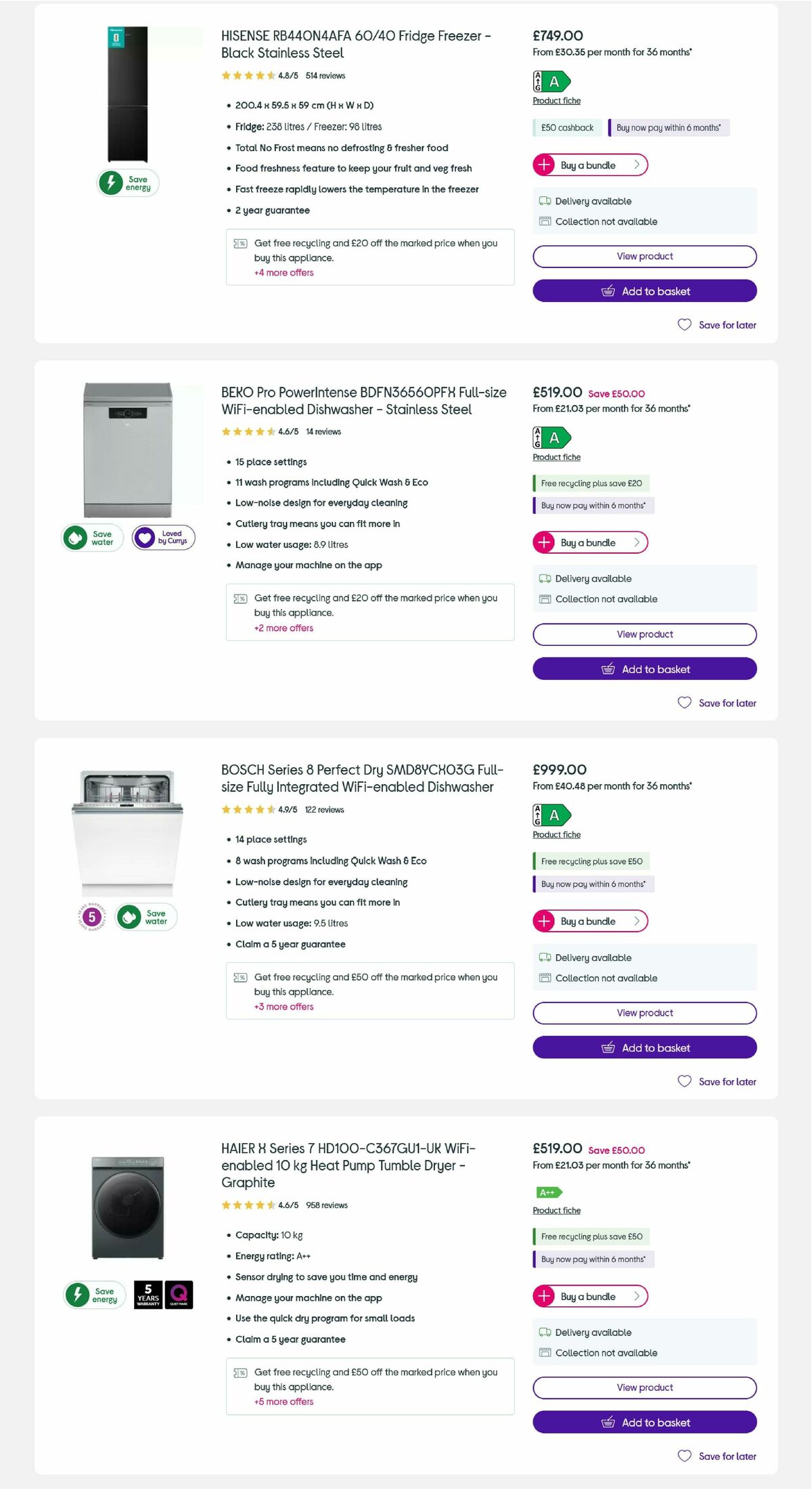 Currys Offers from 15 February