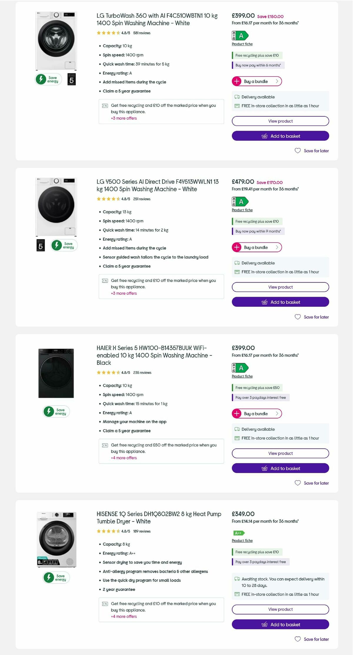 Currys Offers from 15 February