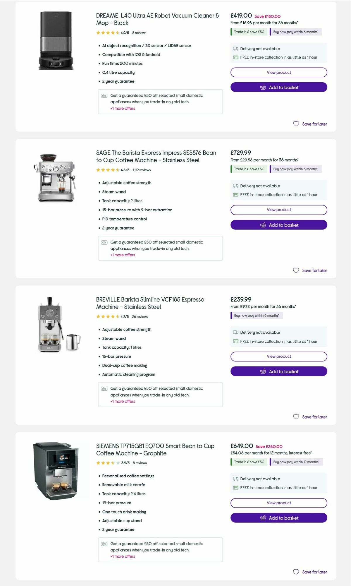 Currys Offers from 6 March