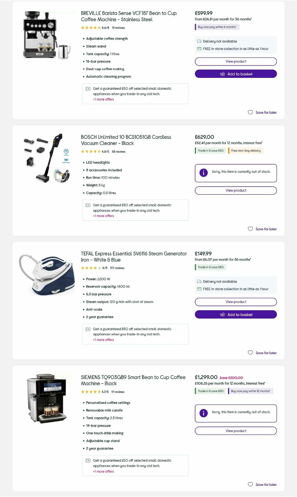 Currys Offers from 6 March