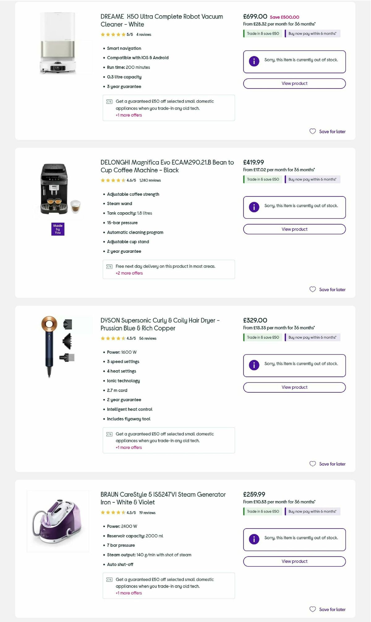 Currys Offers from 6 March