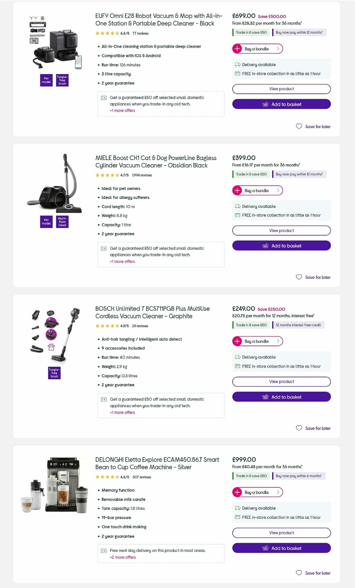 Currys Offers from 6 March