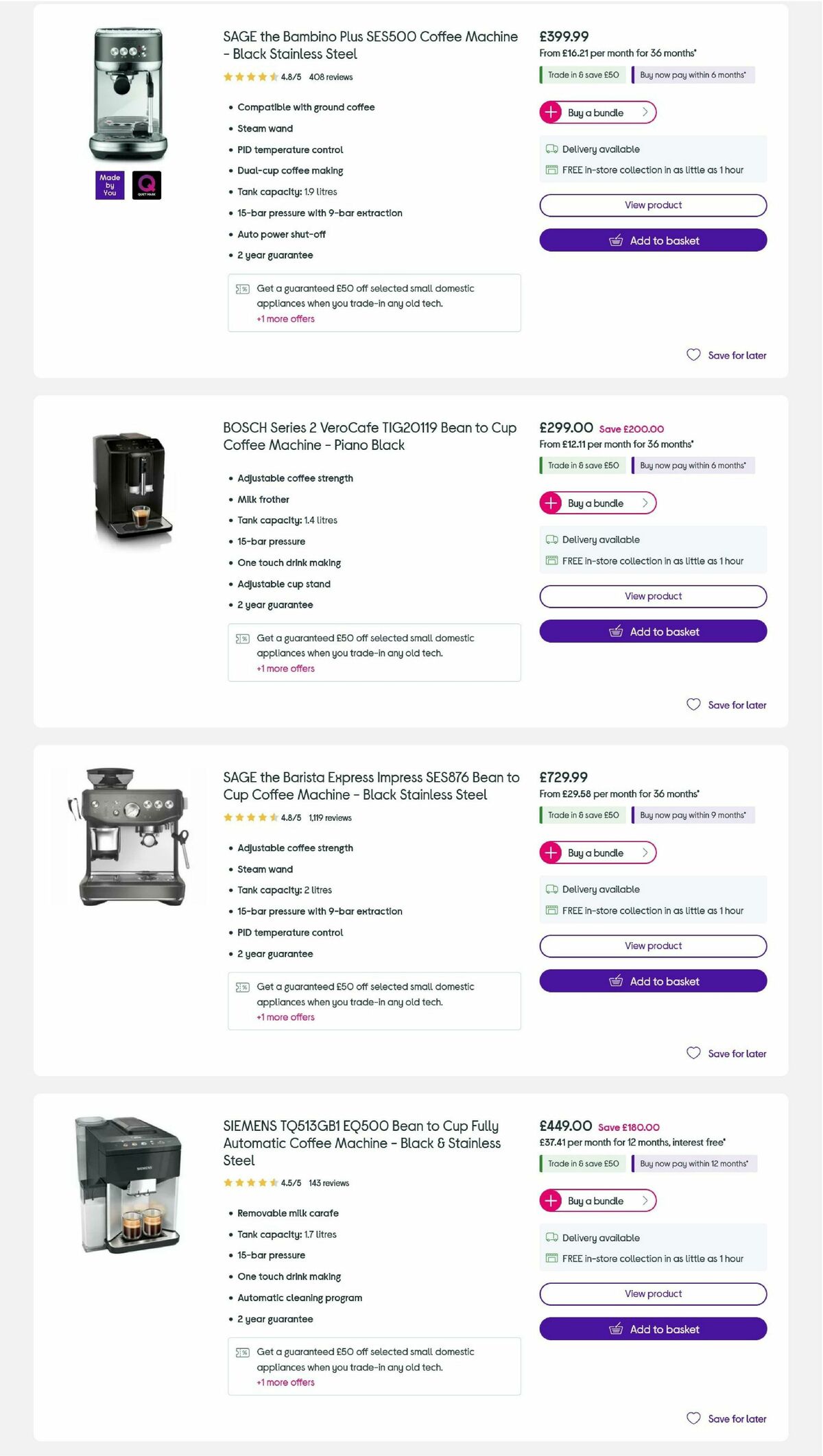 Currys Offers from 6 March