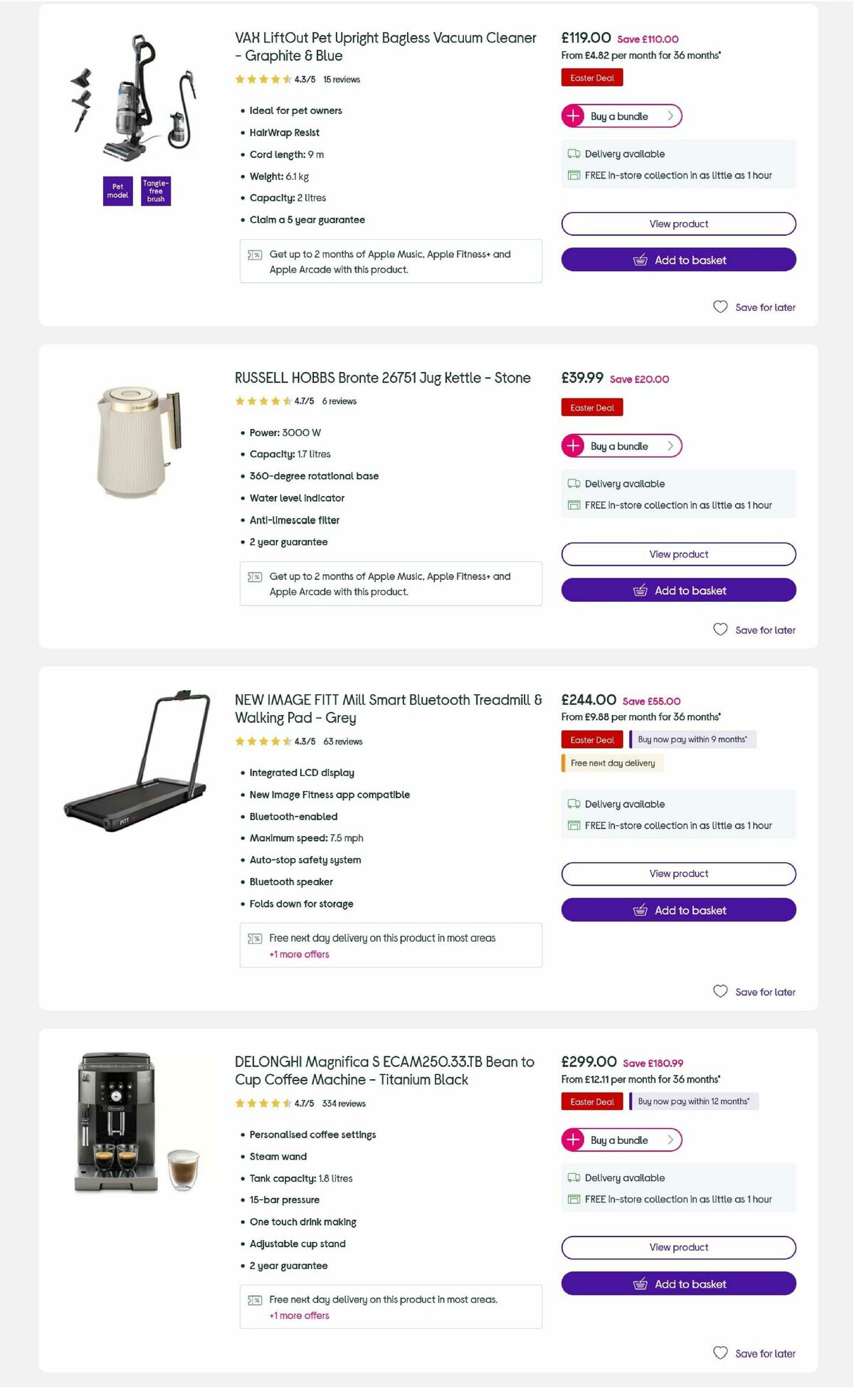 Currys Offers from 27 March