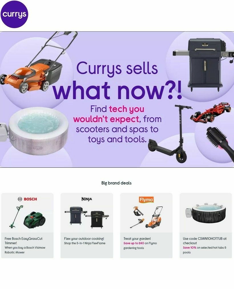 Currys Offers from 15 April