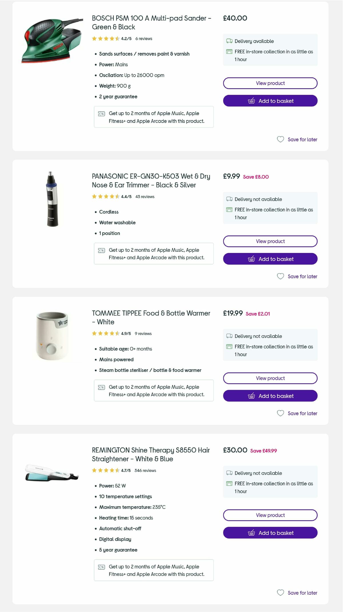 Currys Offers from 15 April