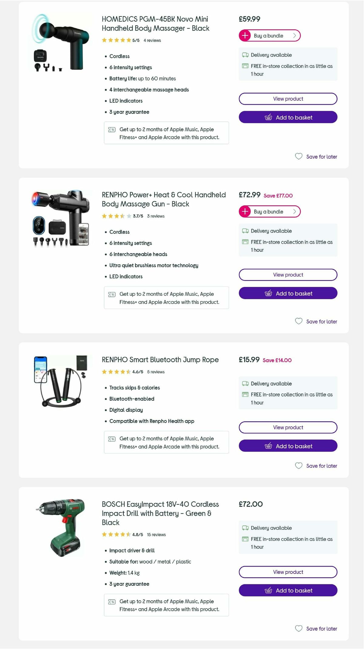 Currys Offers from 15 April