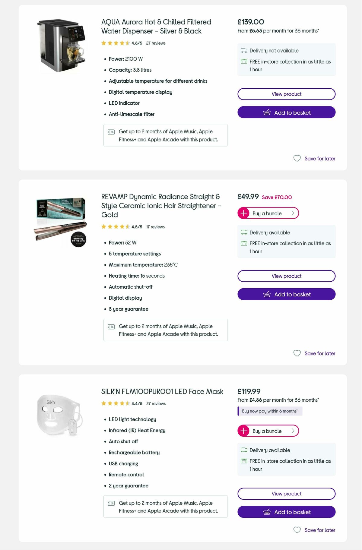 Currys Offers from 15 April