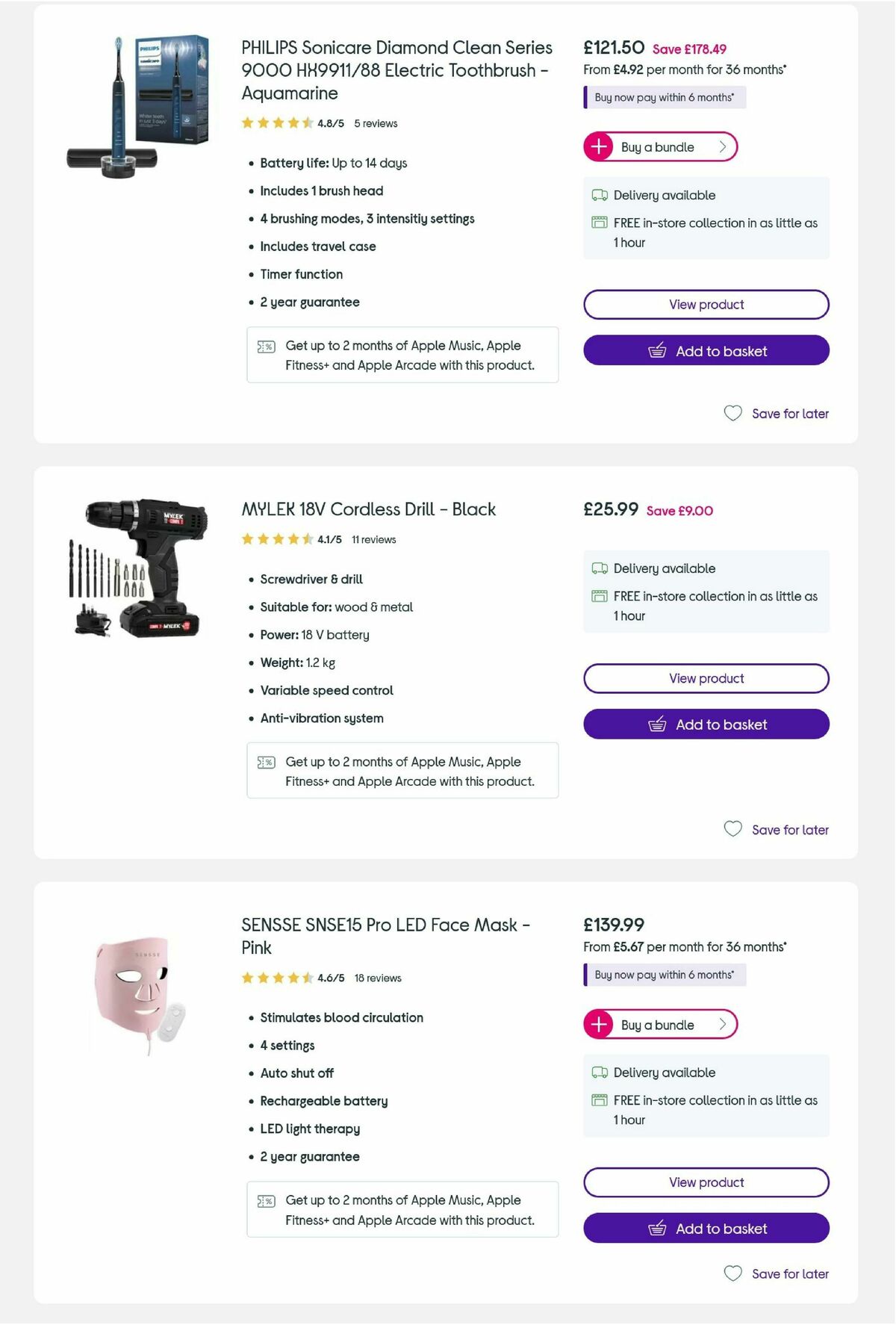 Currys Offers from 15 April