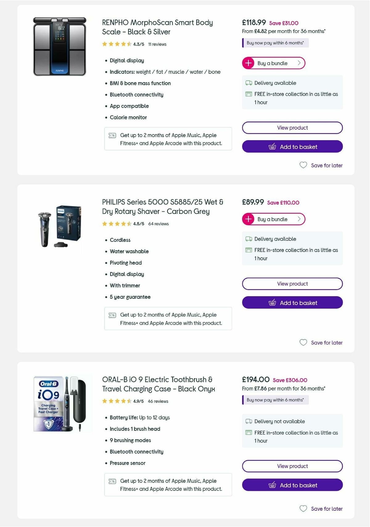 Currys Offers from 15 April