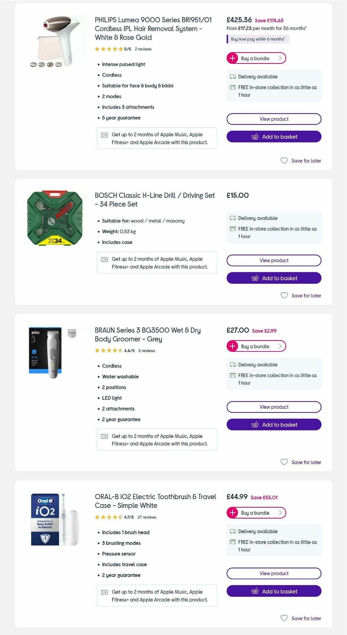 Currys Offers from 15 April