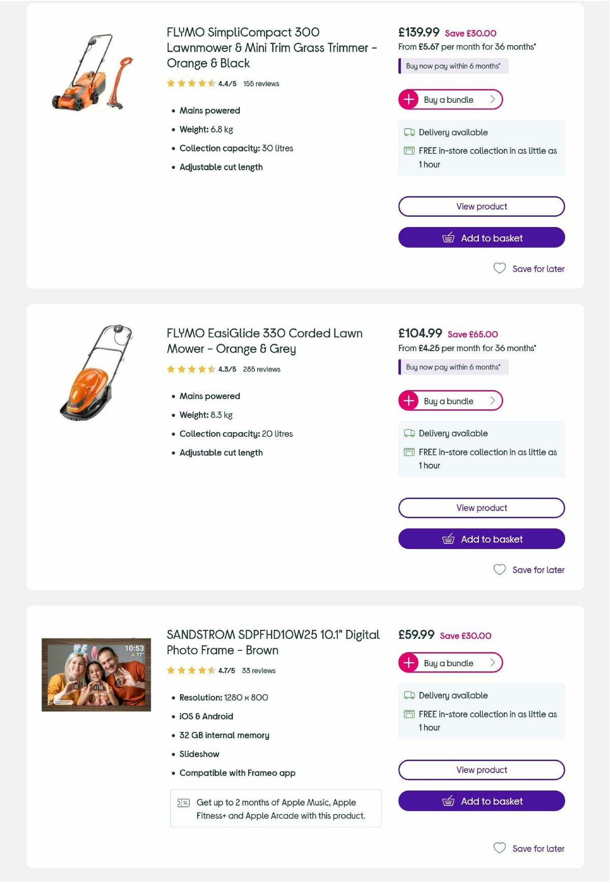 Currys Offers from 15 April