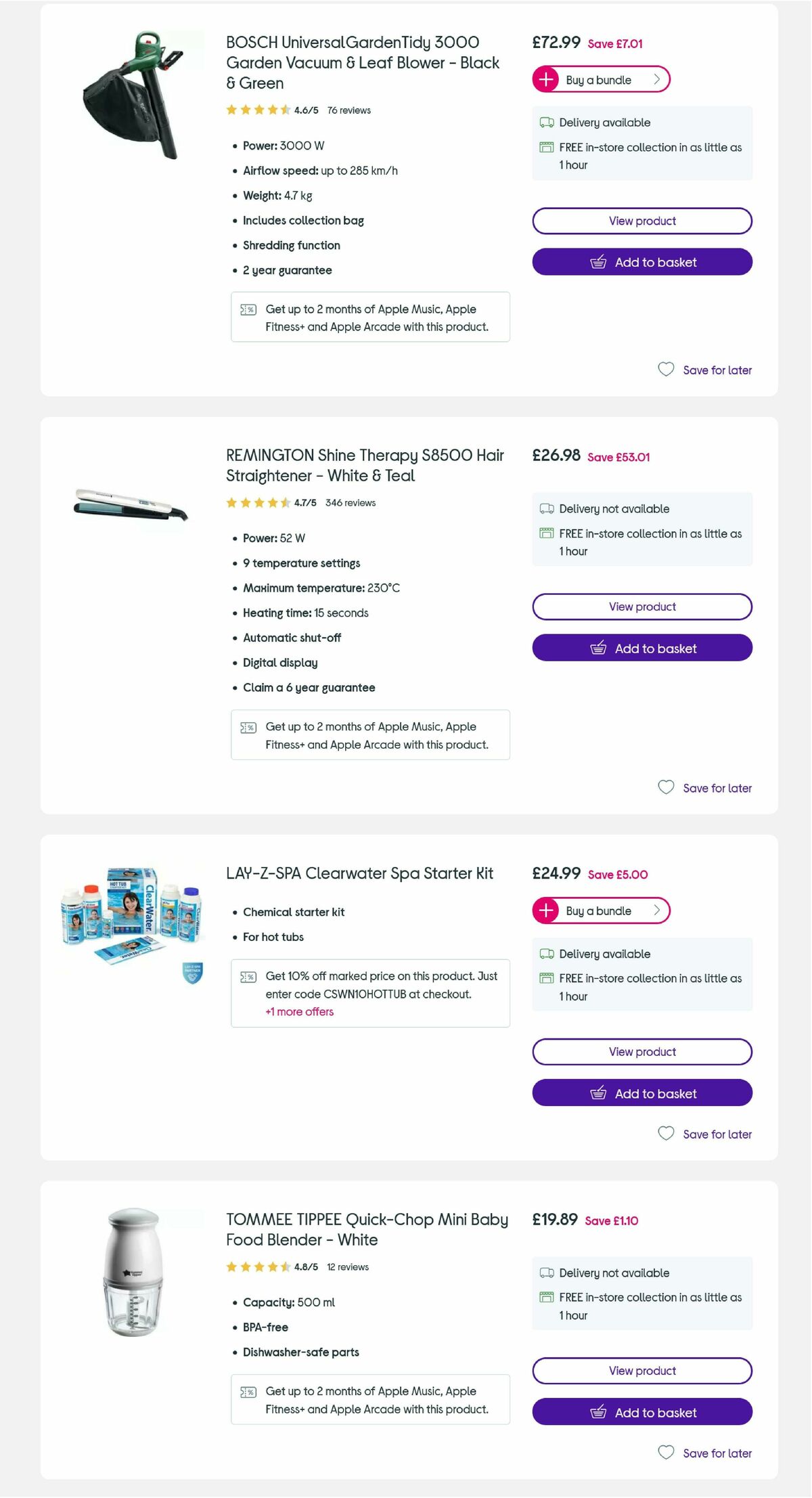 Currys Offers from 15 April