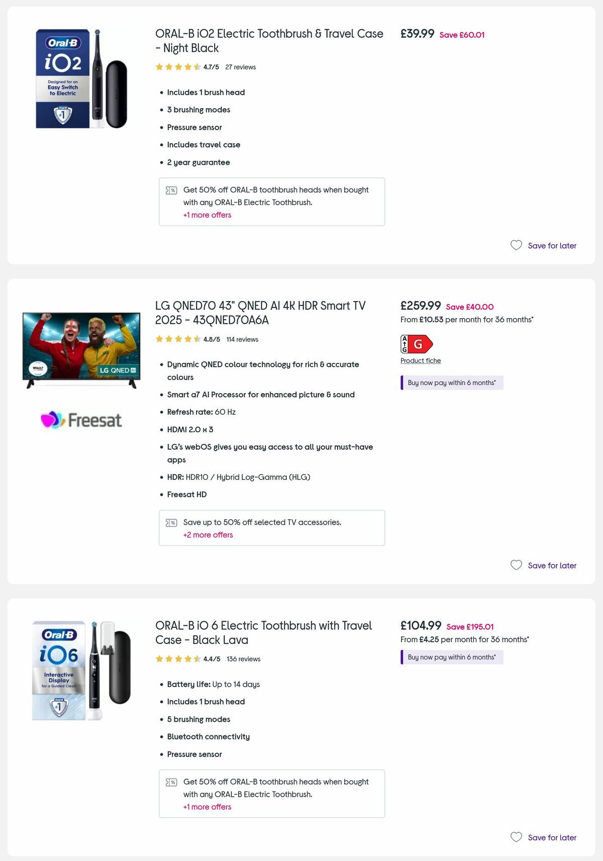 Currys Offers from 5 June