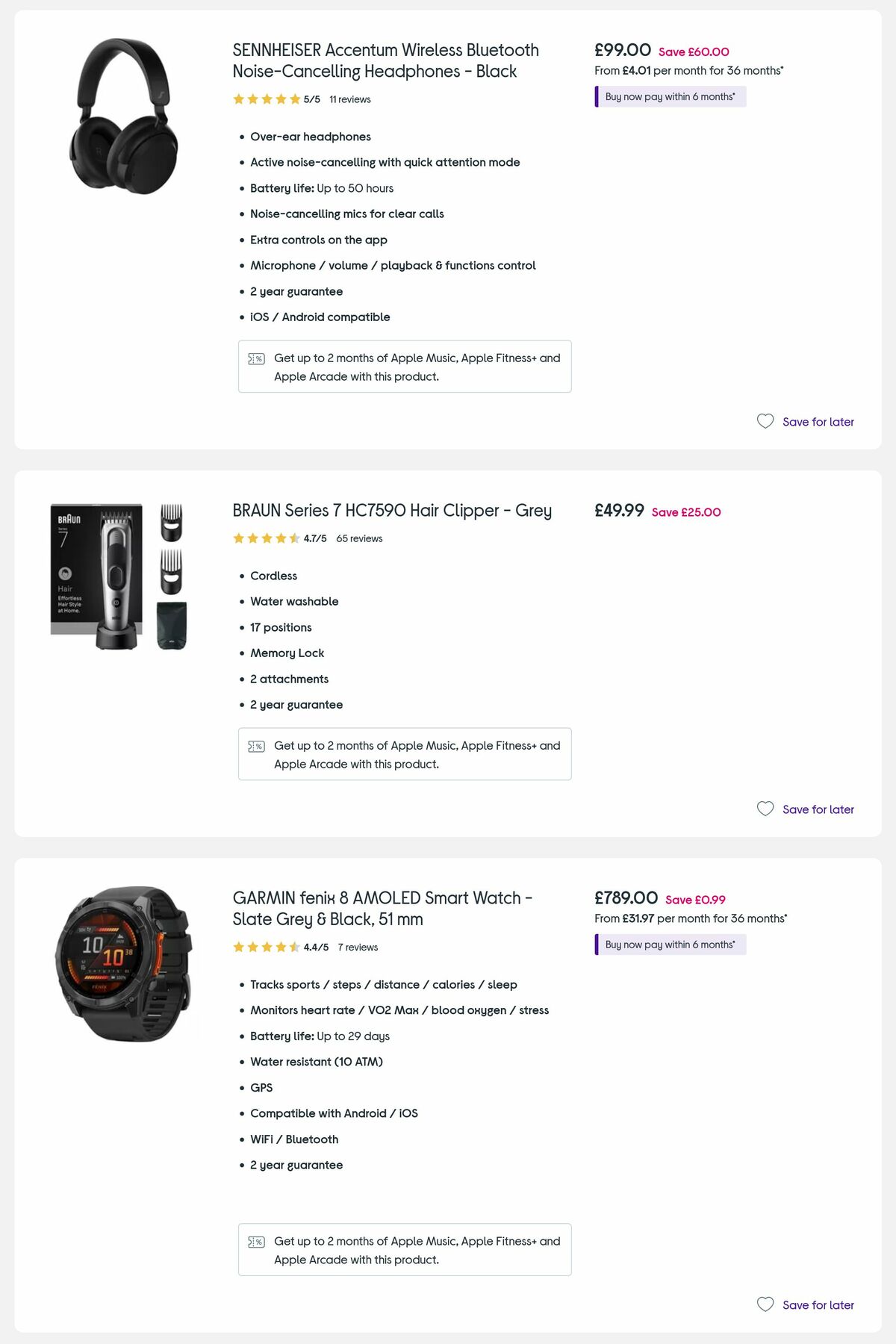 Currys Offers from 5 June