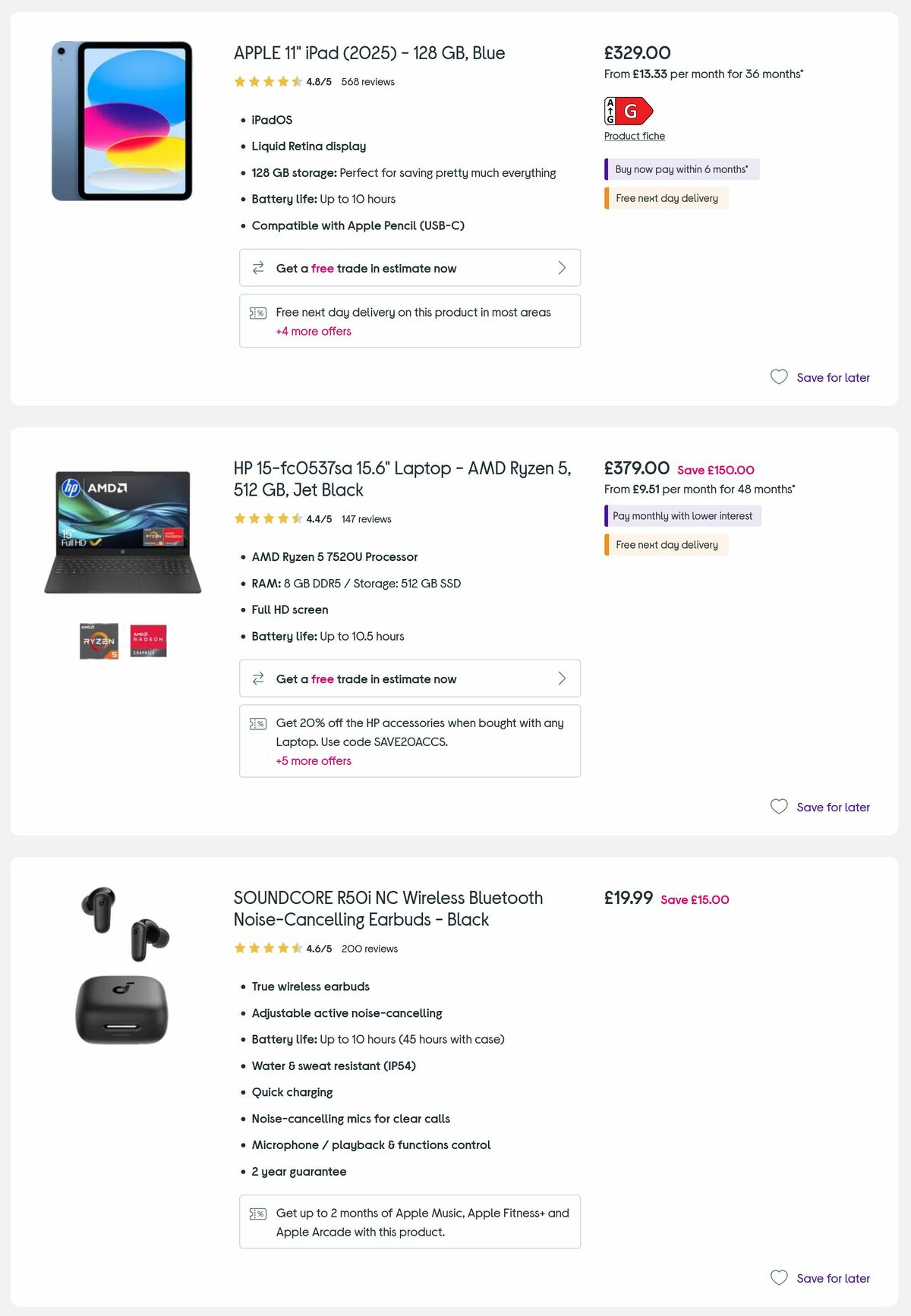 Currys Offers from 5 June