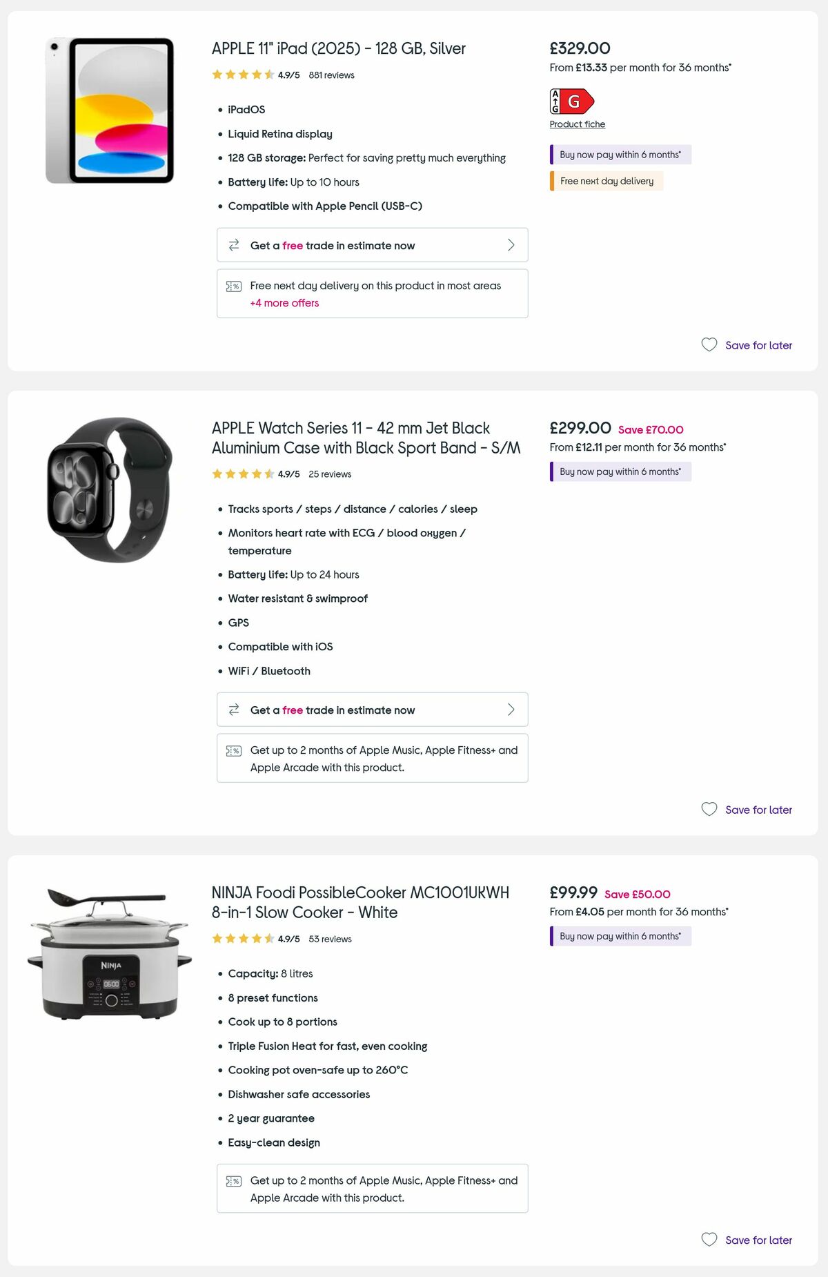 Currys Offers from 5 June