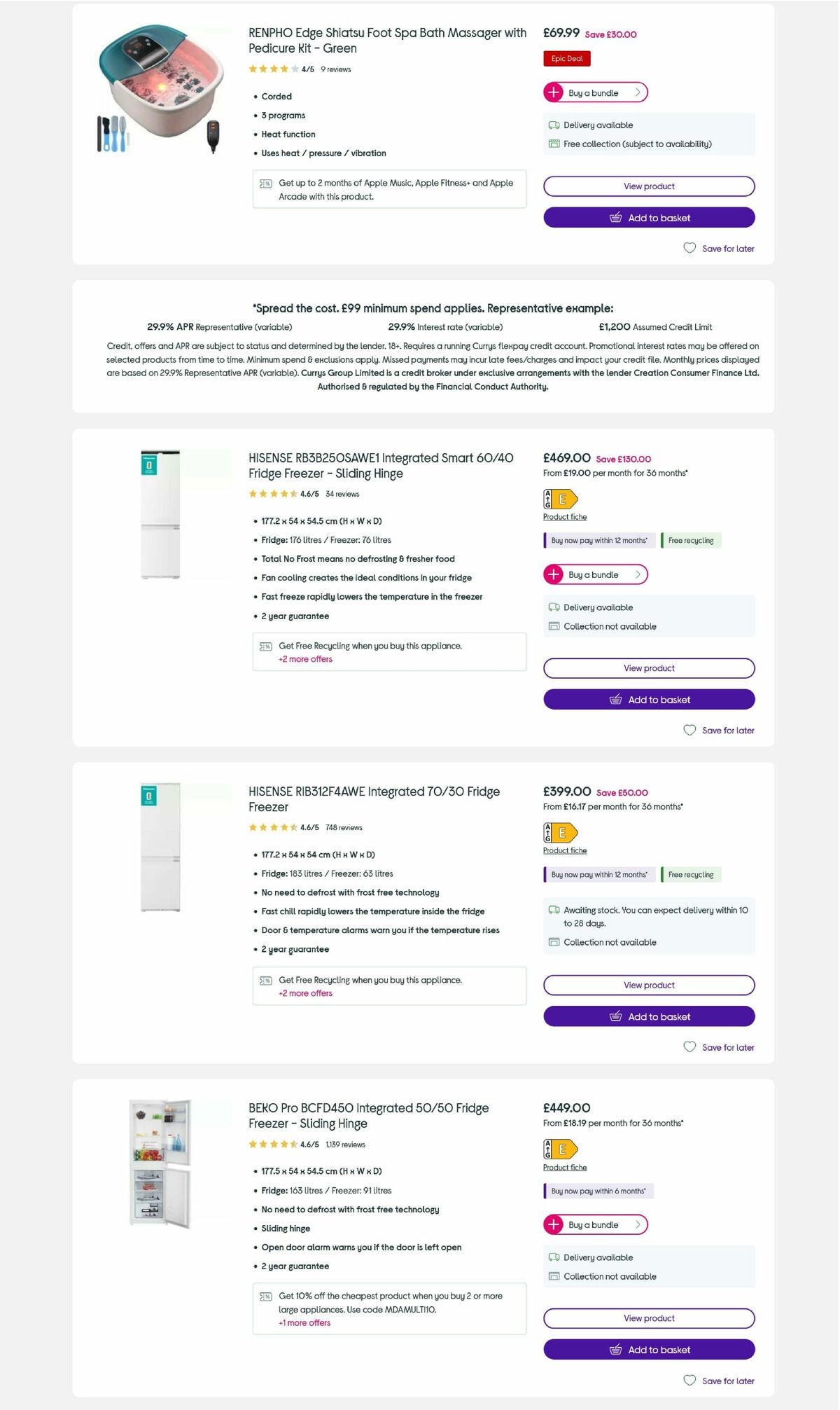 Currys Offers from 19 June