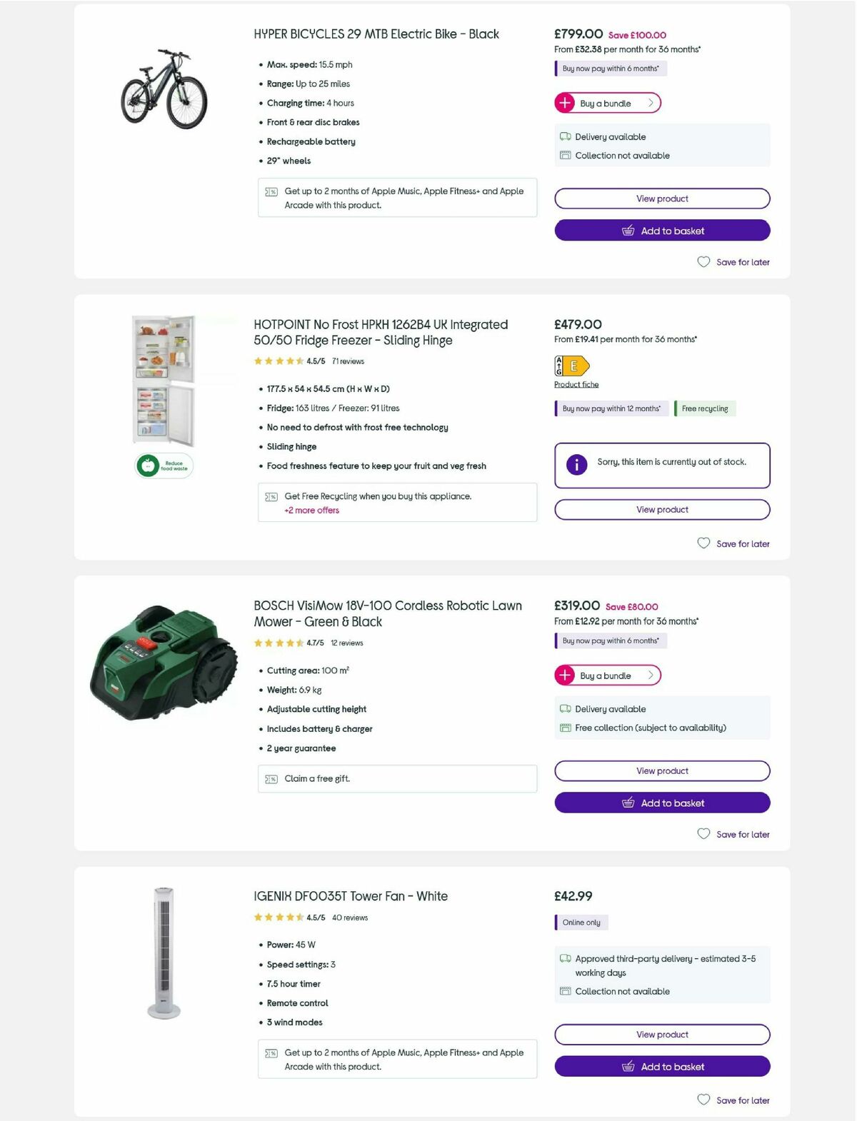 Currys Offers from 19 June