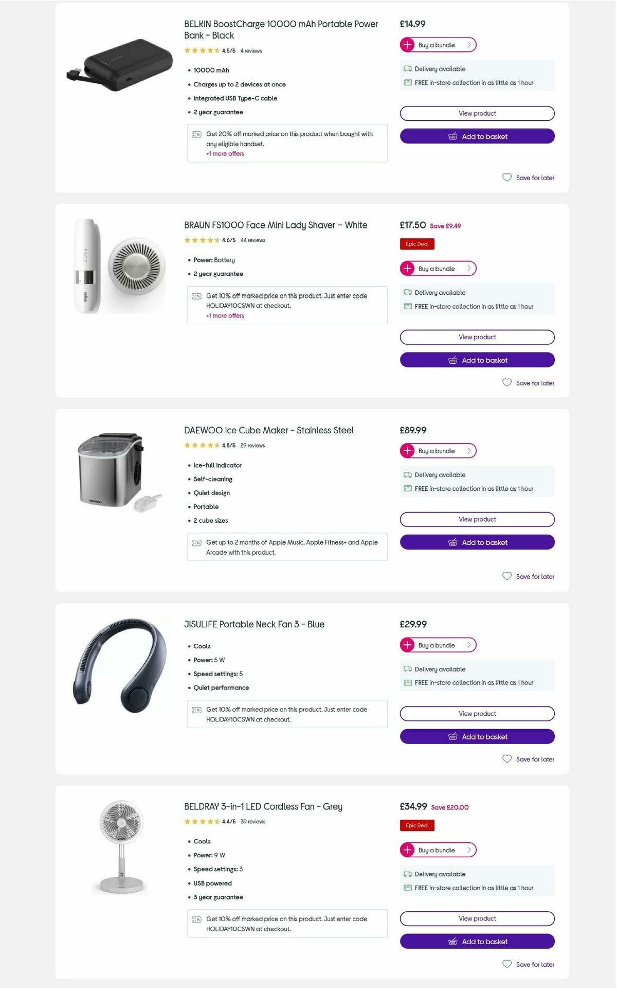 Currys Offers from 19 June