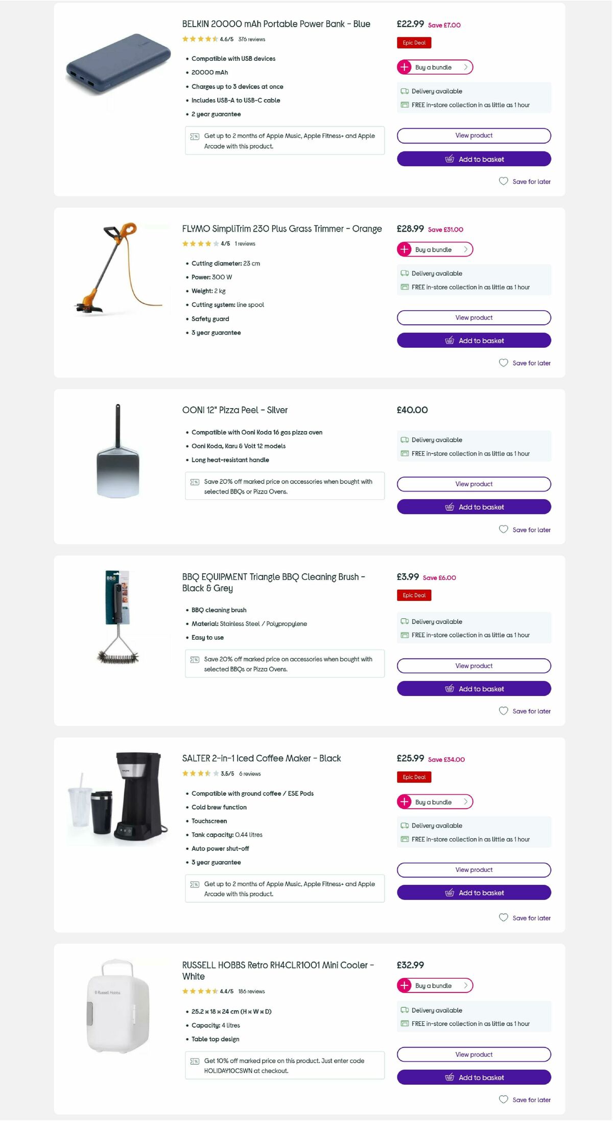 Currys Offers from 19 June