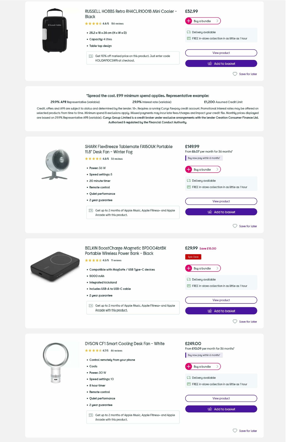 Currys Offers from 19 June