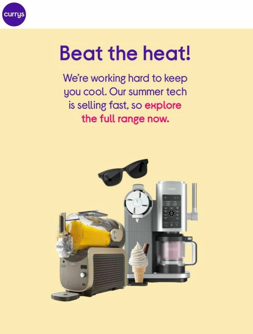 Currys Offers from 14 July