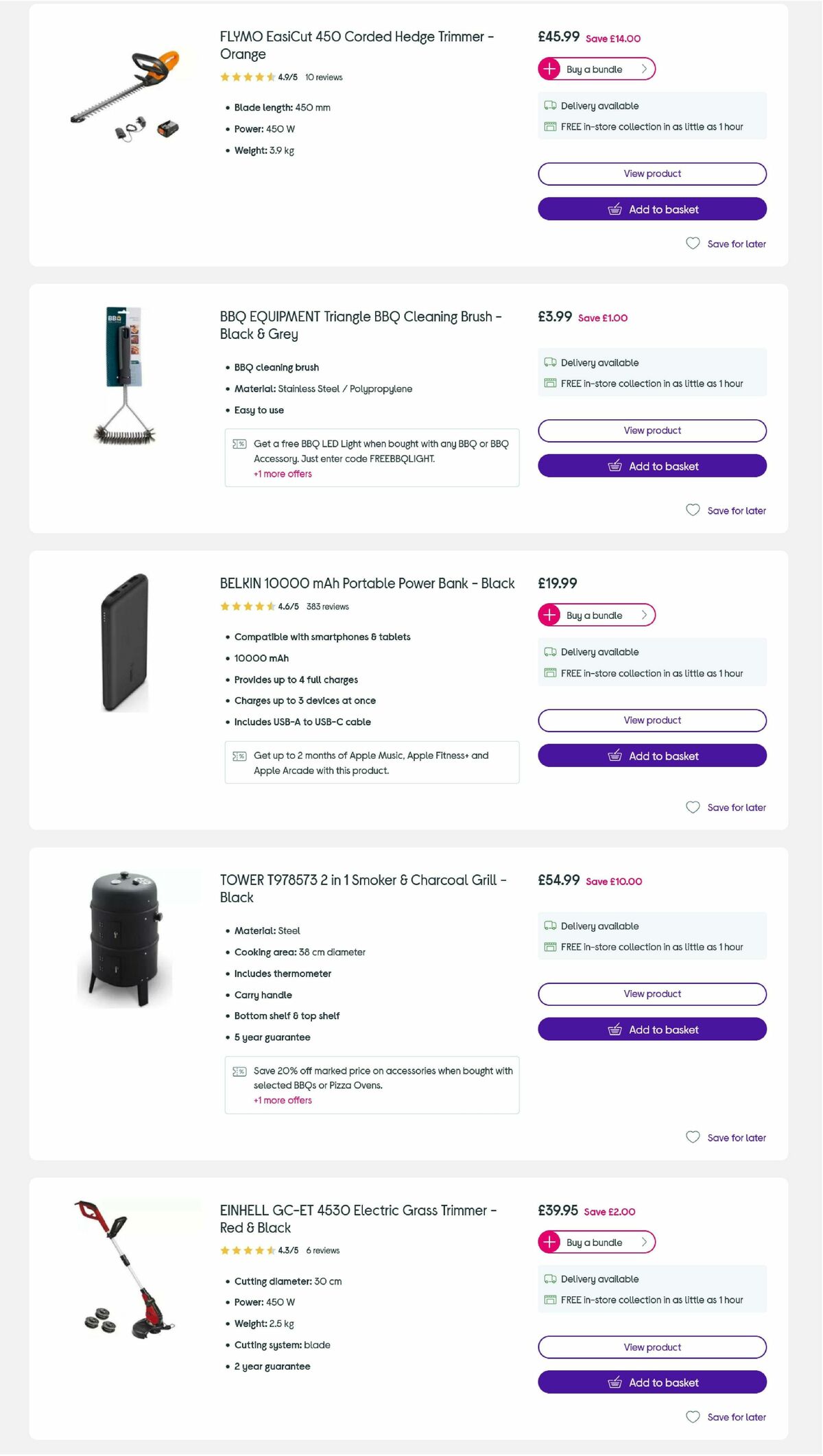 Currys Offers from 14 July