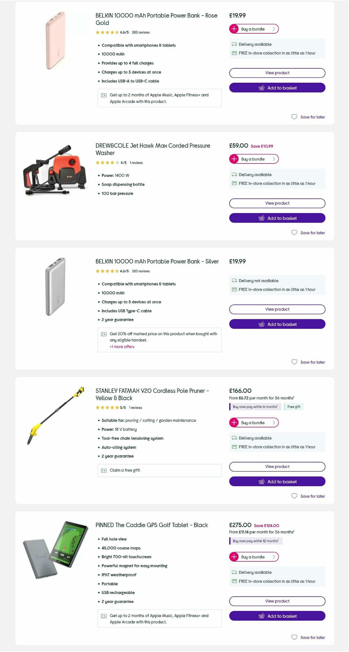Currys Offers from 14 July