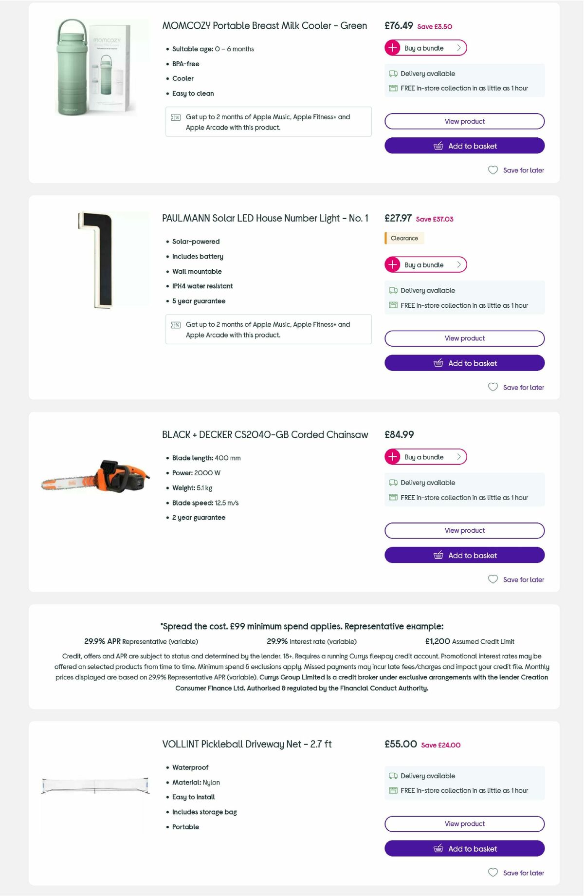 Currys Offers from 14 July
