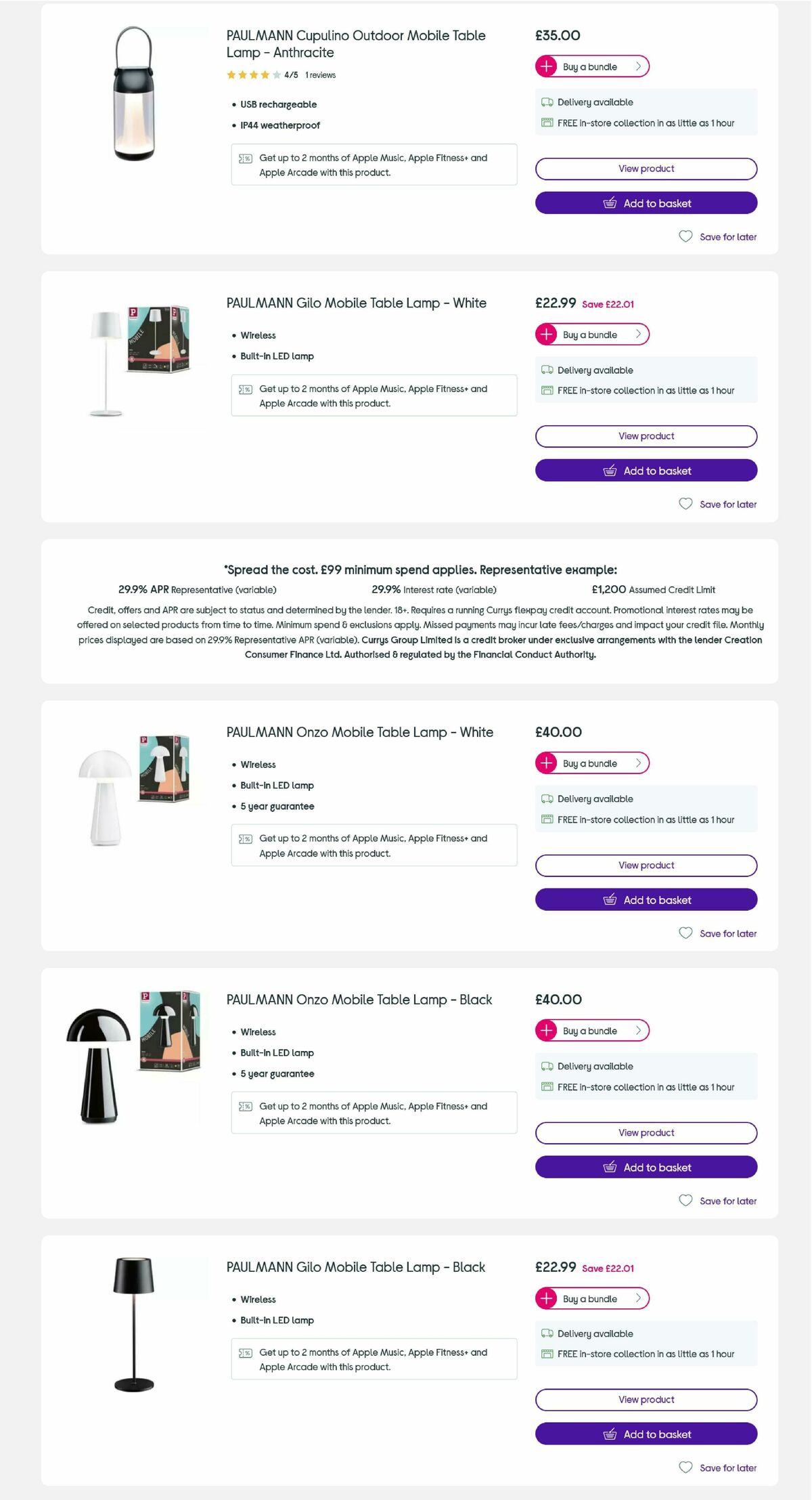 Currys Offers from 14 July