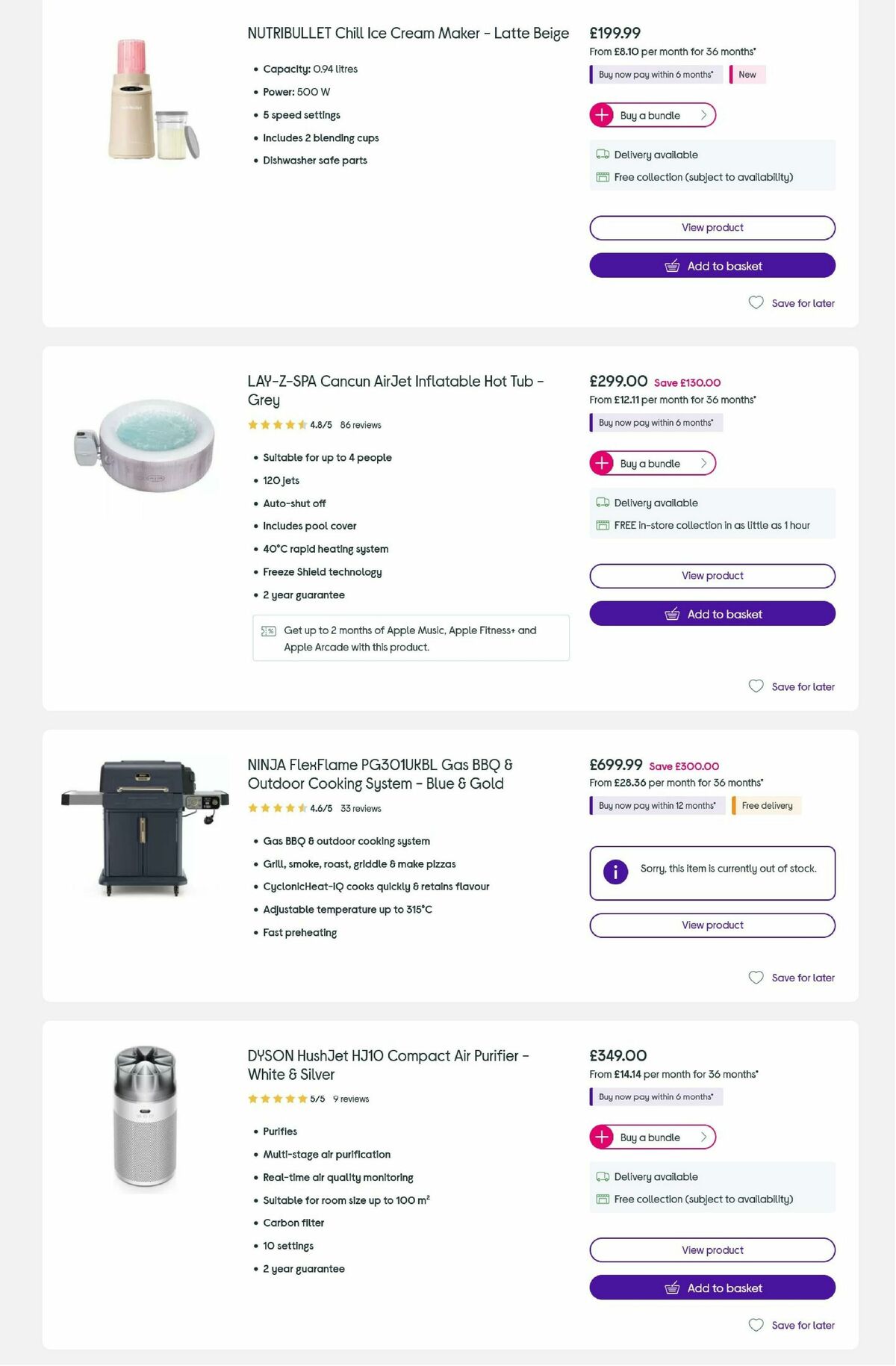 Currys Offers from 14 July