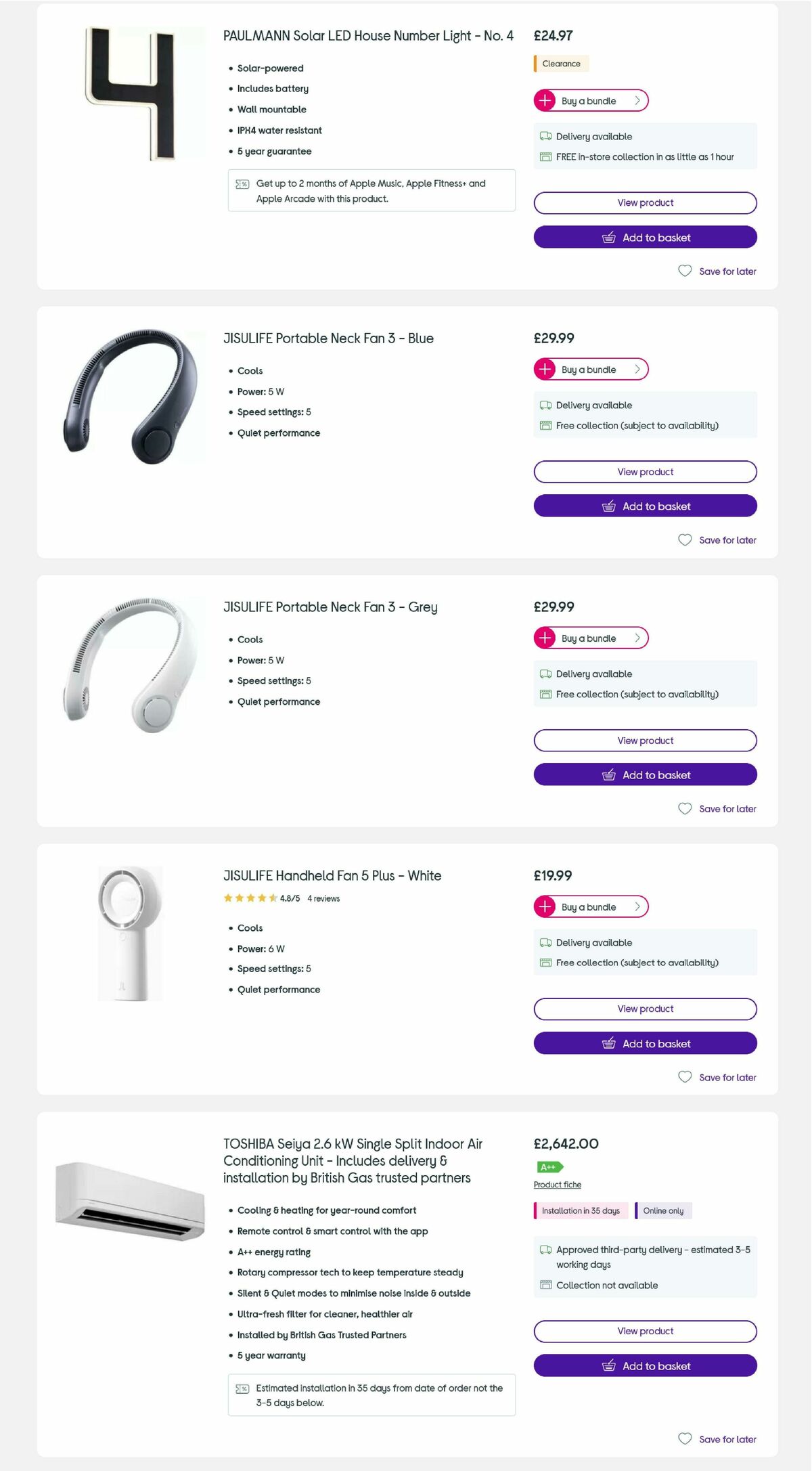 Currys Offers from 14 July