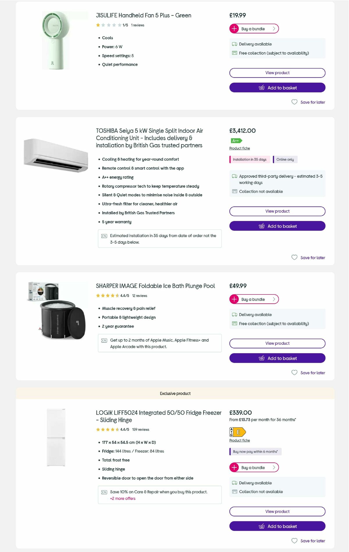Currys Offers from 14 July