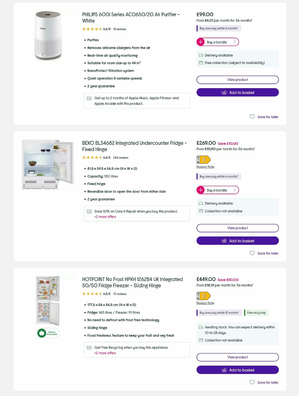 Currys Offers from 14 July