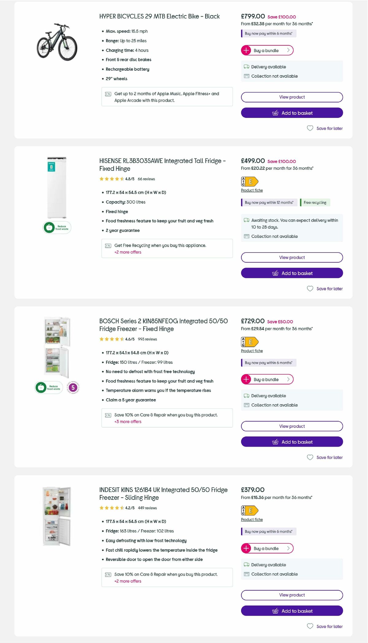 Currys Offers from 14 July