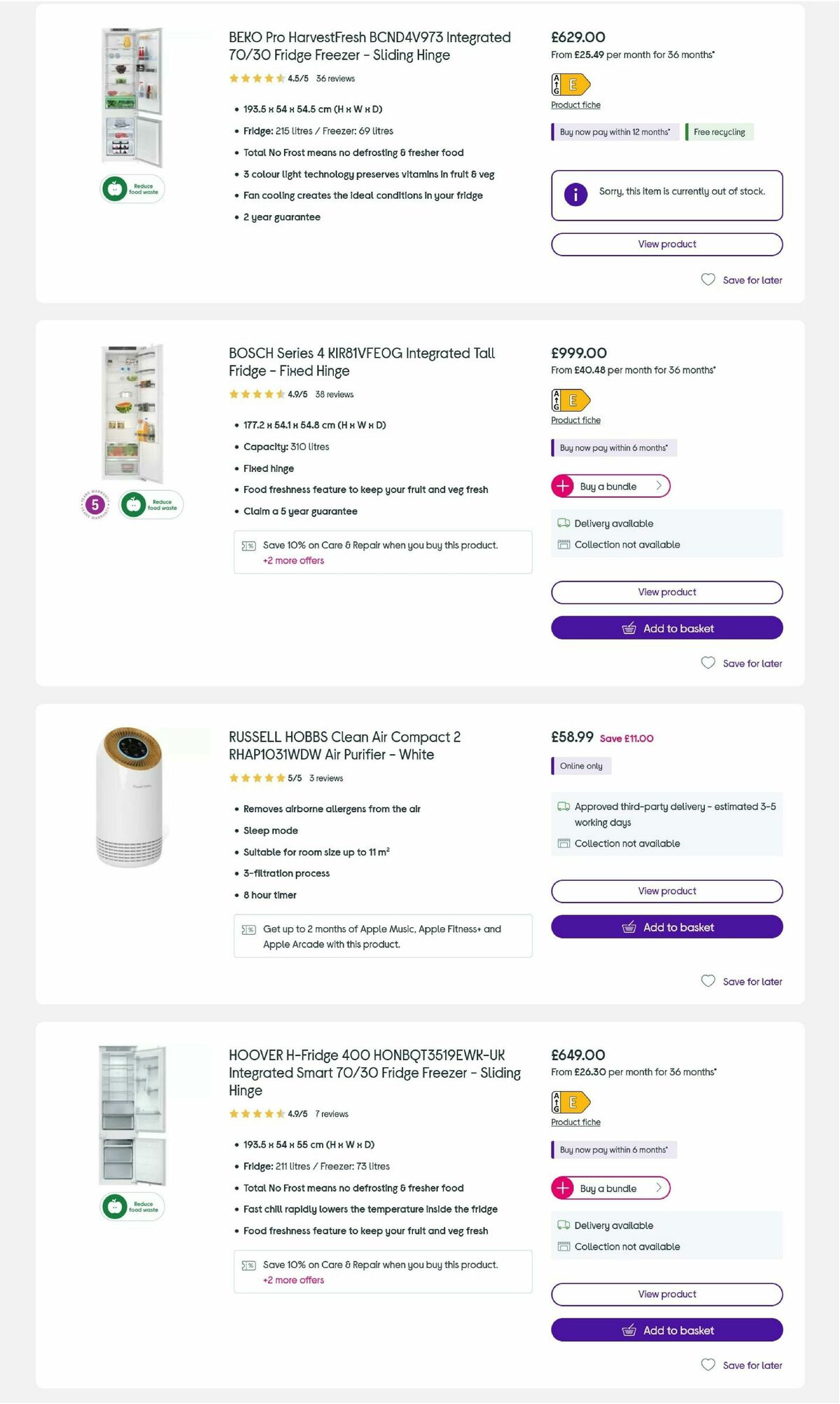 Currys Offers from 14 July
